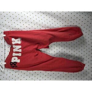 Victorias Secret PINK MY FAVORITE SWEATS Medium Tapered Logo Butt Sweatpants